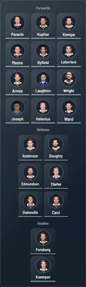 Screenshot 2026 04 17 at 13 47 42 Los Angeles Kings Playoff Chances Analytics Lineup HockeyStats.com