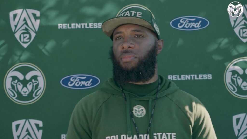 Kenny McClendon talks with the media ahead of Week 8