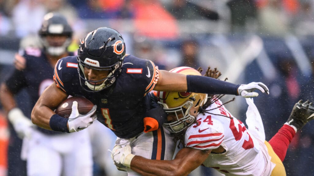 ‘That was a snapshot moment, for sure’: How Justin Fields helped the Bears to win over the 49ers