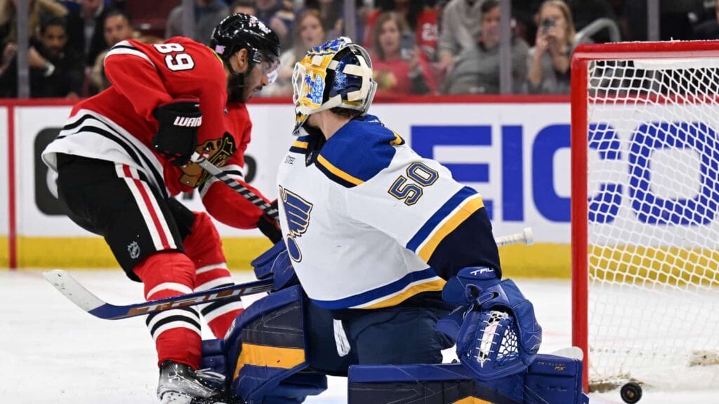 Hawks Hits: Athanasiou’s double not enough as Blackhawks fall to Blues
