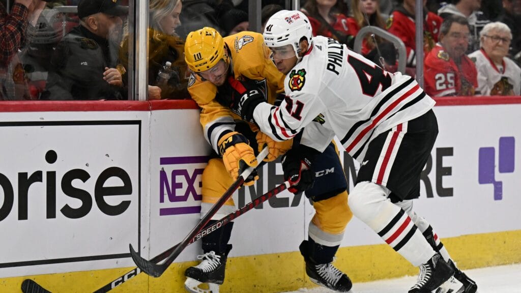 Three Hawks Hits: Isaak Phillips & Ian Mitchell leaned on in loss to Nashville Predators