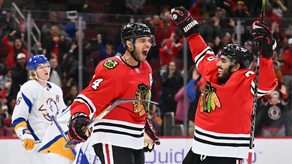 Three Hawks Hits: Seth Jones, second line, lead comeback over Sabres