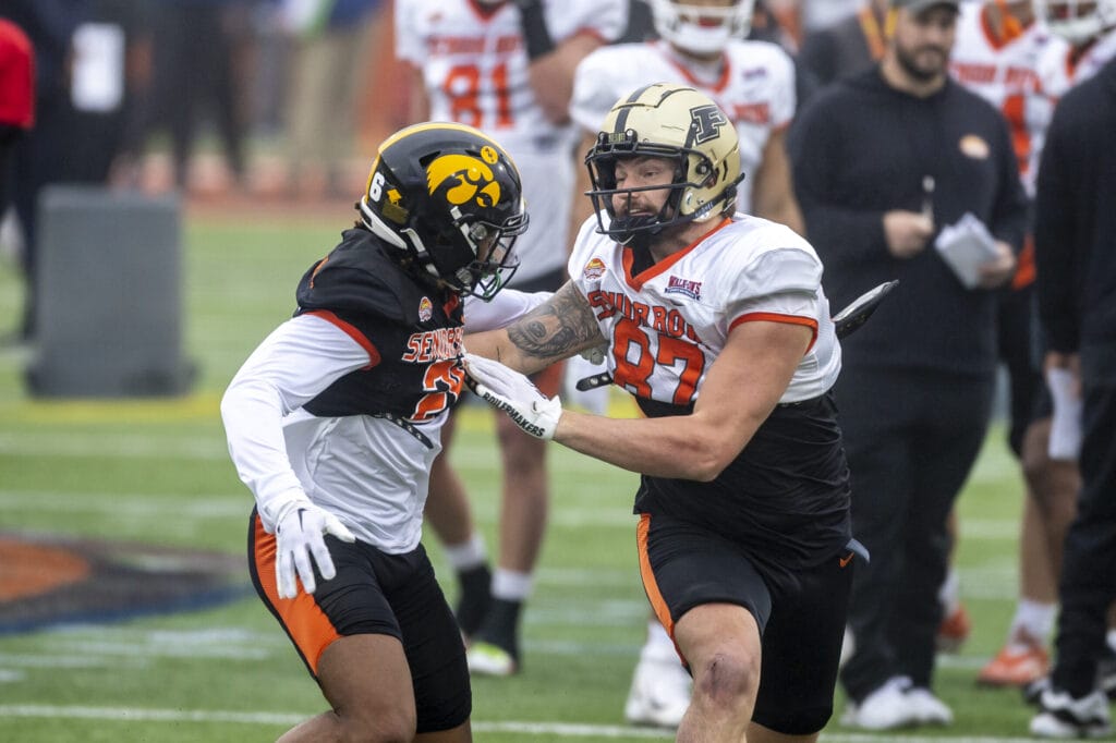 2023 Reese’s Senior Bowl: Top Observations from Day 3 as tight ends Payne Durham and Luke Musgrave impress