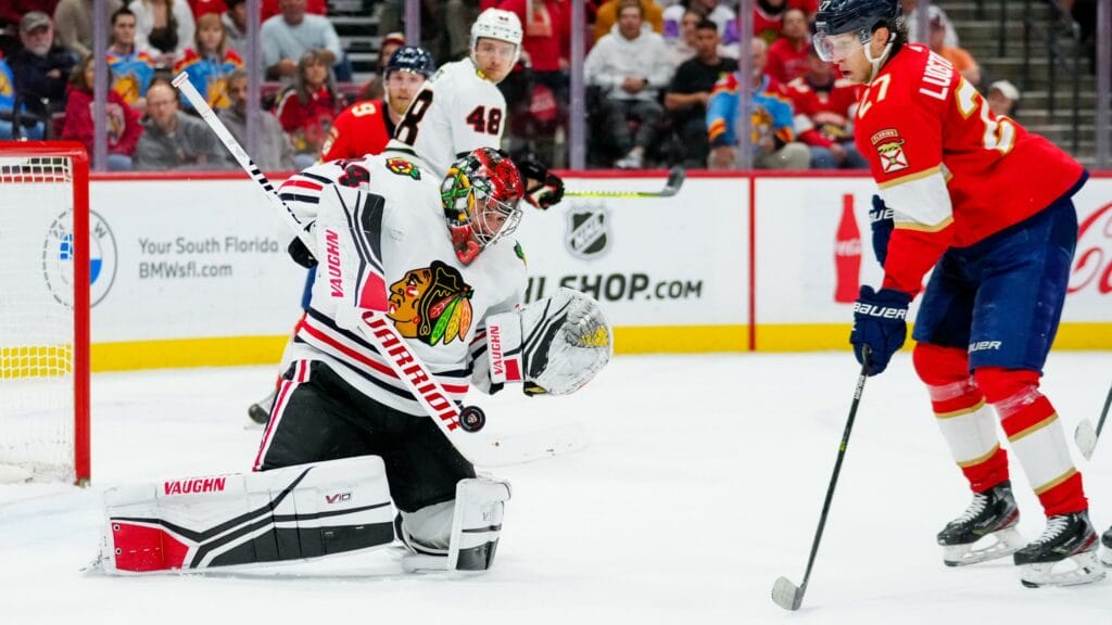 Three Hawks Hits: Petr Mrazek and the shorthanded Chicago Blackhawks can’t hold on in Florida
