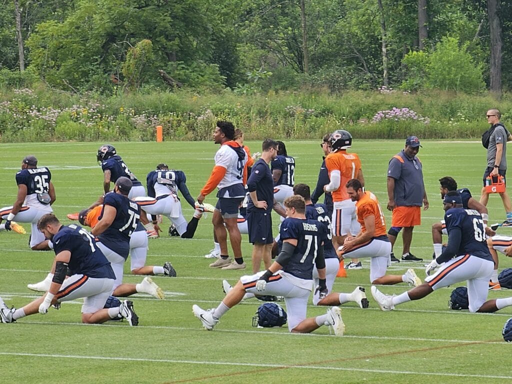 Chicago Bears Training Camp Practice No. 9 notes: Chase Claypool and Eddie Jackson start first camp fight