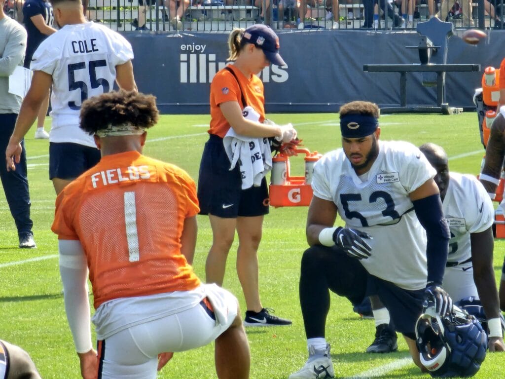 Chicago Bears Training Camp Practice No. 11 notes: Justin Fields and the offense execute down the stretch