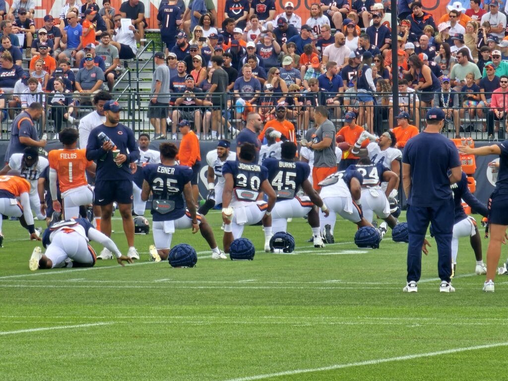 Chicago Bears Training Camp Practice No. 12 notes: Justin Fields and the offense still working on cadences
