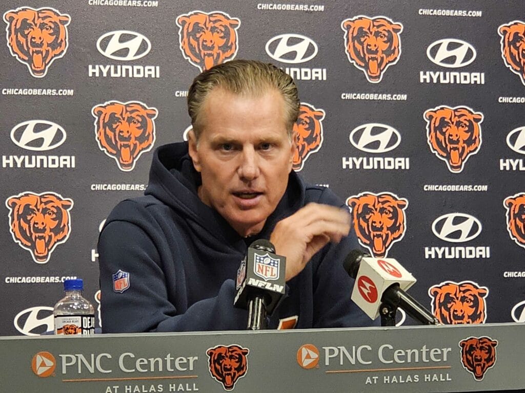 Bears coach Matt Eberflus needs to start bringing the blitz to apply pressure