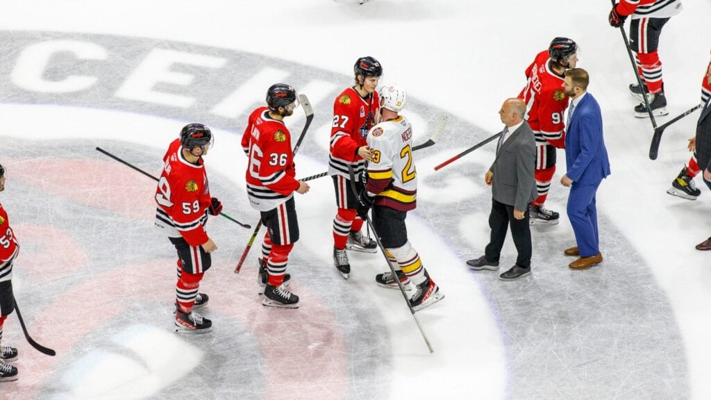 Rockford IceHogs learn lessons in series loss to Chicago Wolves