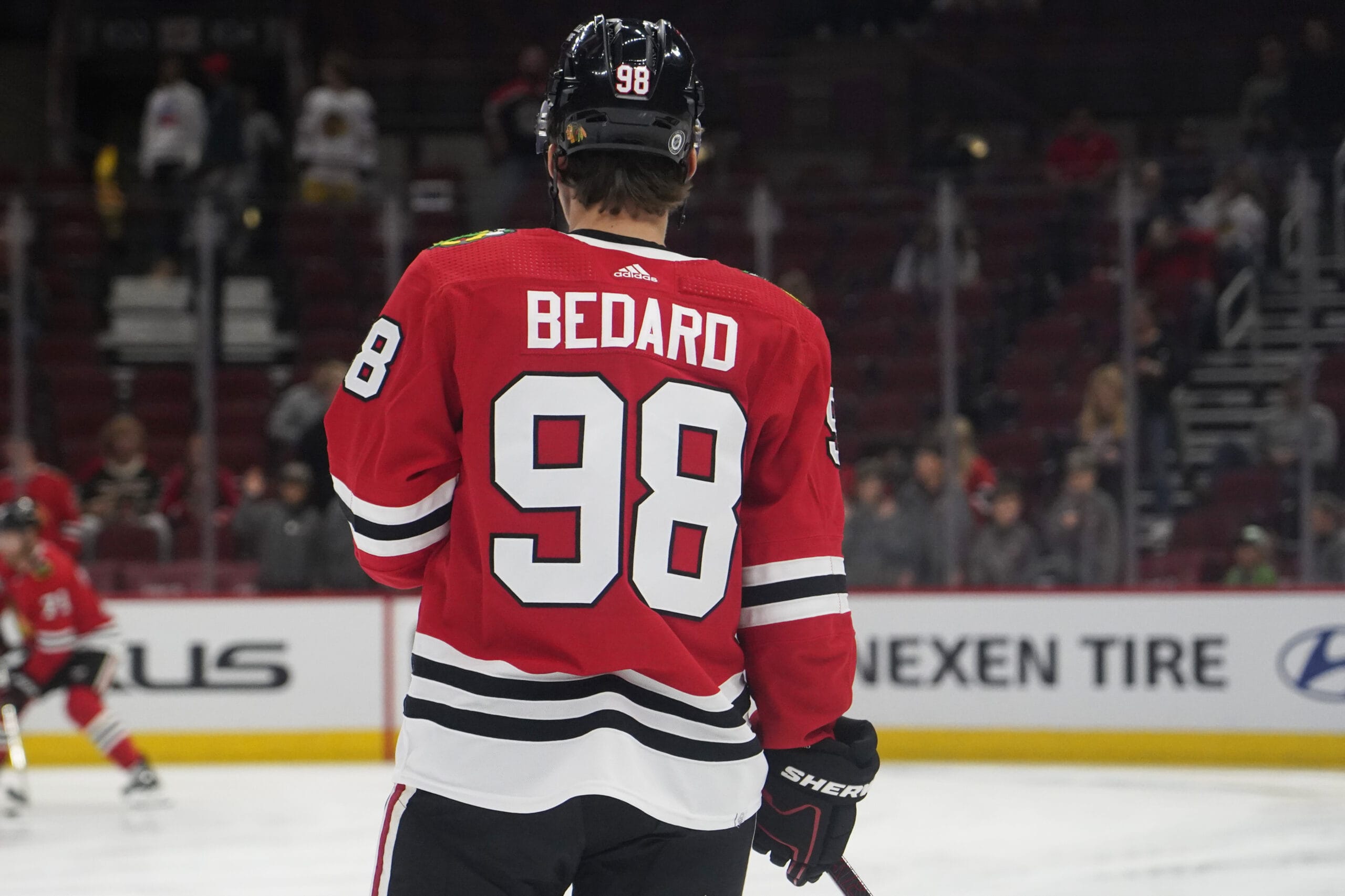 Bedard's play will determine his role with Blackhawks, GM says