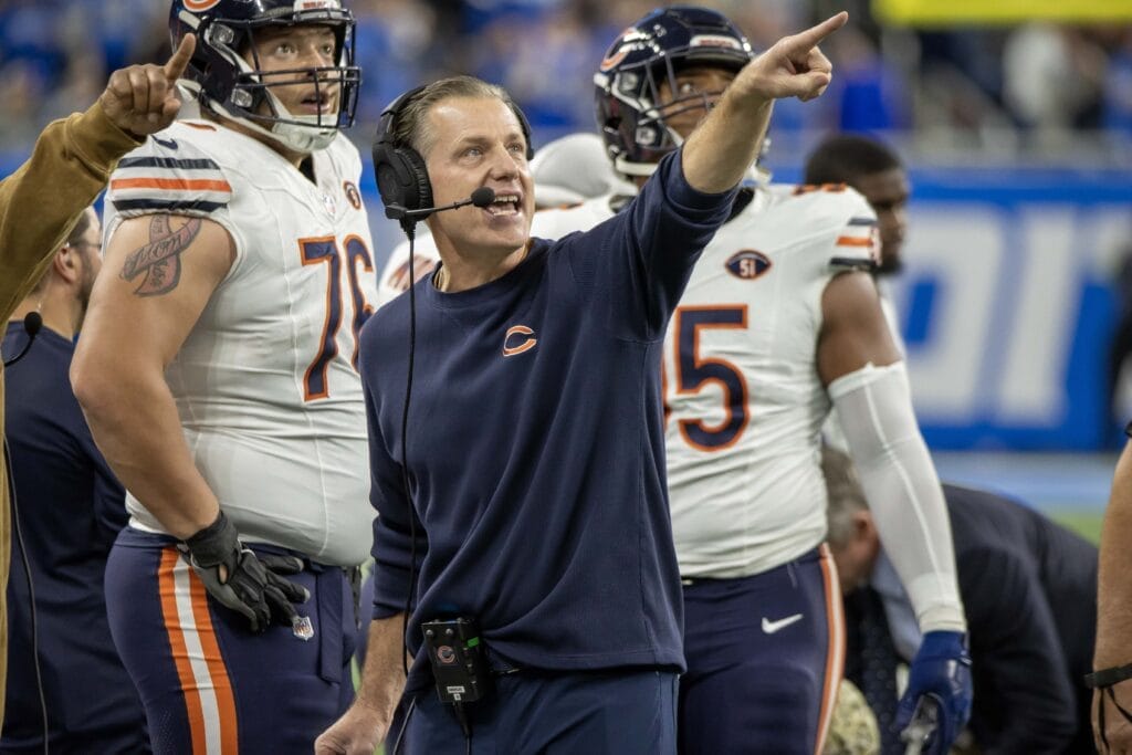 Chicago Bears game grades: Bad marks for Matt Eberflus after late collapse in Detroit