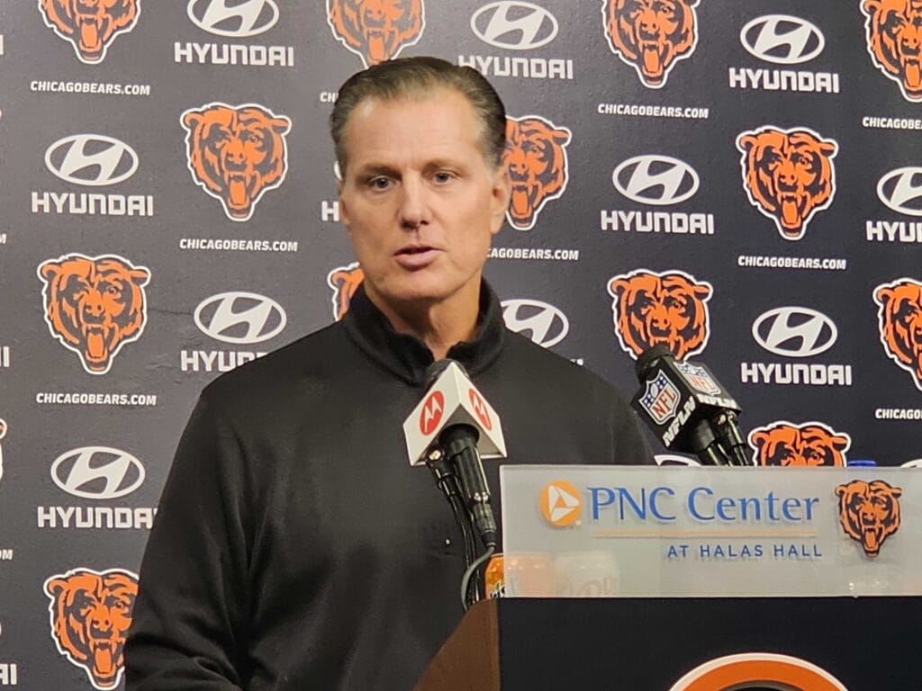 Is Chicago Bears coach Matt Eberflus starting to feel the pressure?