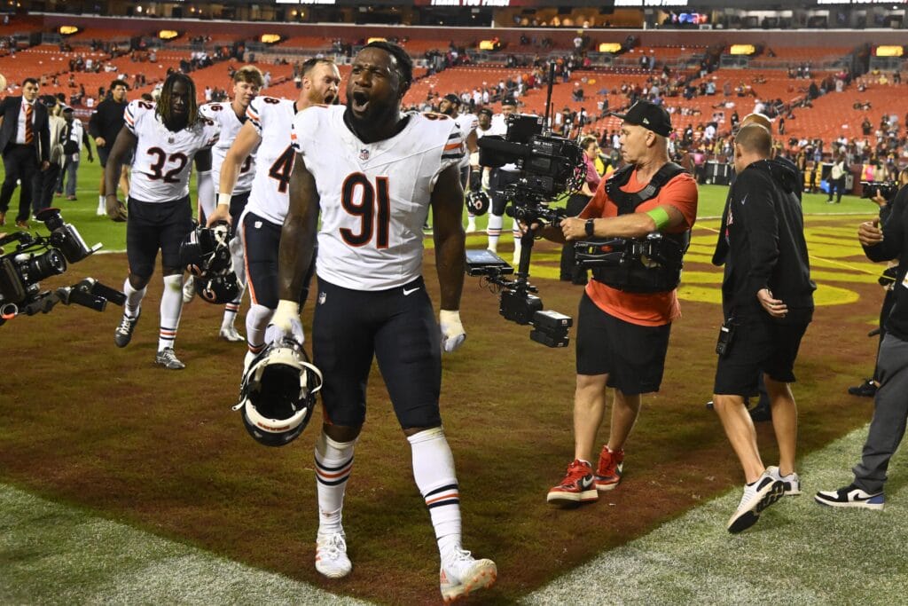 How does Yannick Ngakoue’s season-ending injury impact the Chicago Bears’ defense?