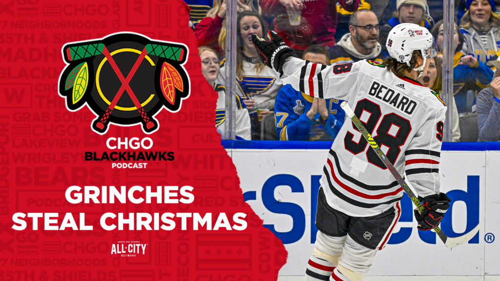 CHGO Blackhawks Podcast: Connor Bedard Scores Michigan Goal, but Blues Steal Christmas