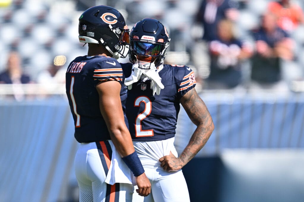 The Justin Fields-DJ Moore connection is much different heading into the Packers rematch