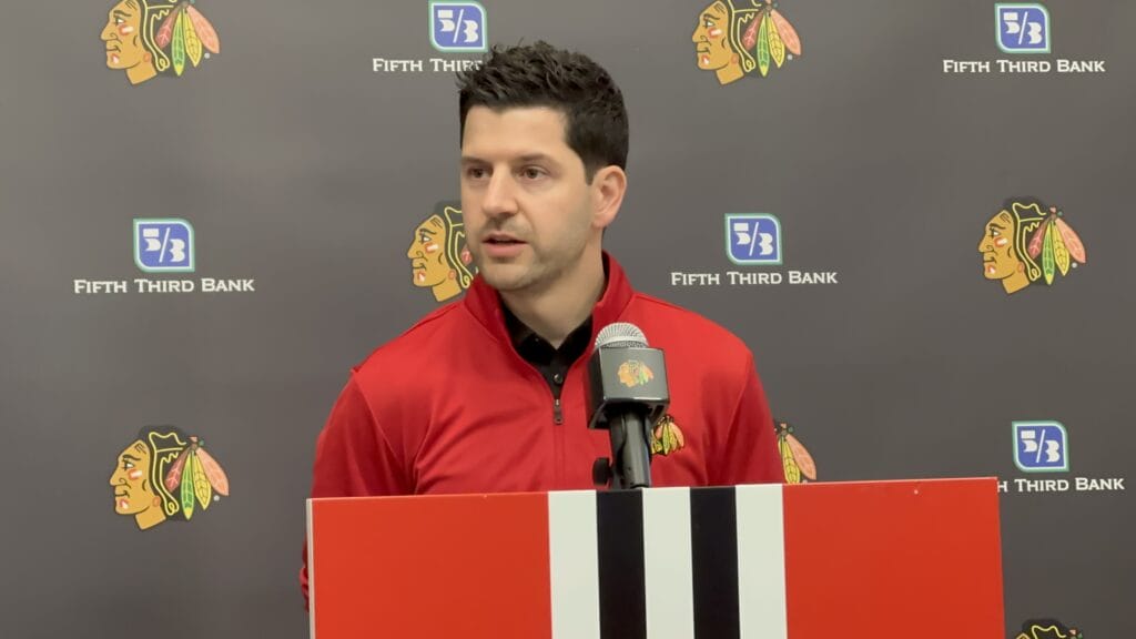 Blackhawks Beat: As injuries mount, is GM Kyle Davidson being too patient?