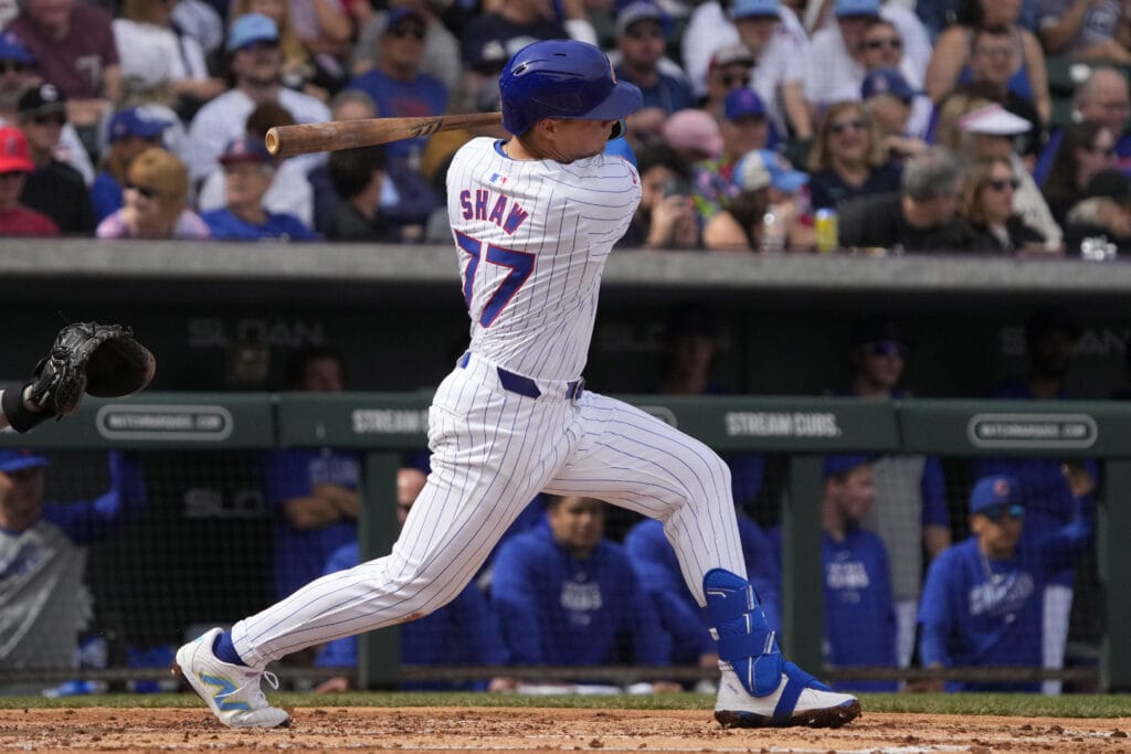 Matt Shaw taking it all in at his first Cubs spring training