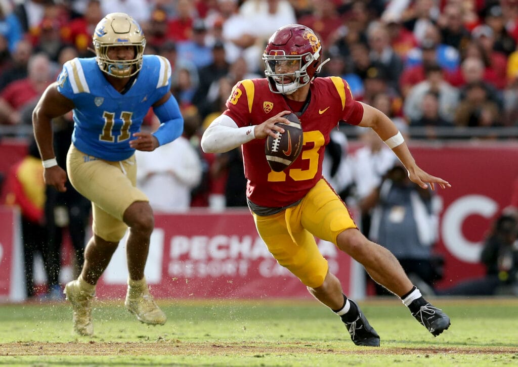 USC quarterback Caleb Williams is the talk of the NFL Scouting Combine