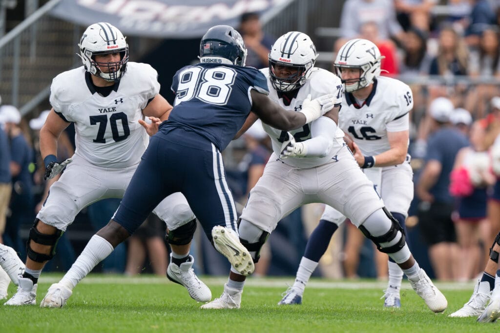 The Chicago Bears select Kiran Amegadjie with the 75th overall pick in the third round