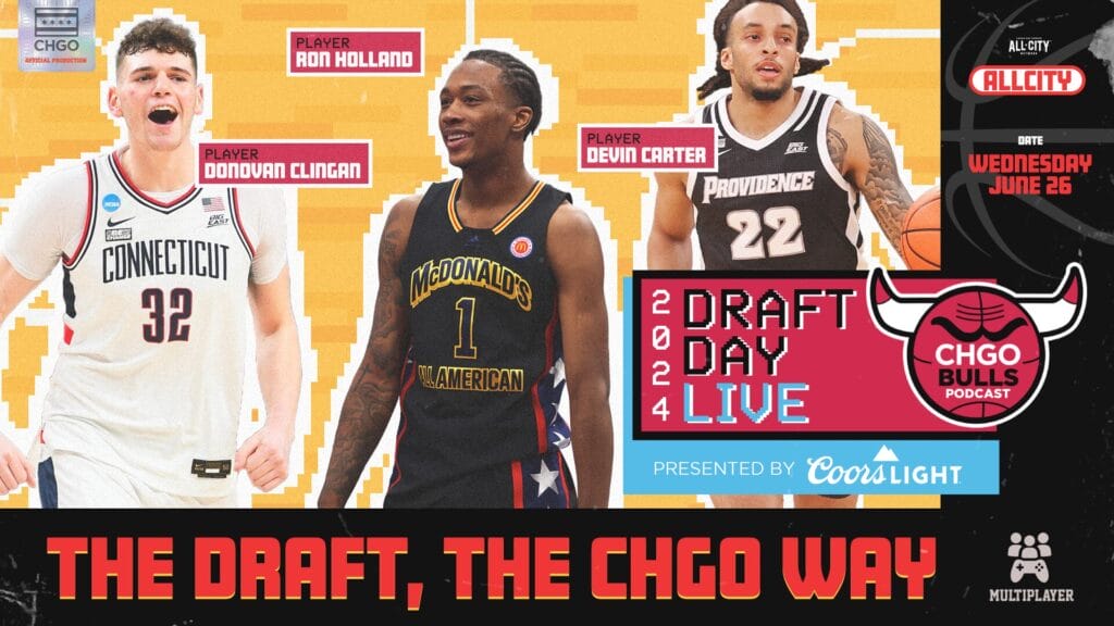 CHGO Bulls Podcast: 2024 NBA Draft Day Live: Chicago Bulls select Matas Buzelis at #11