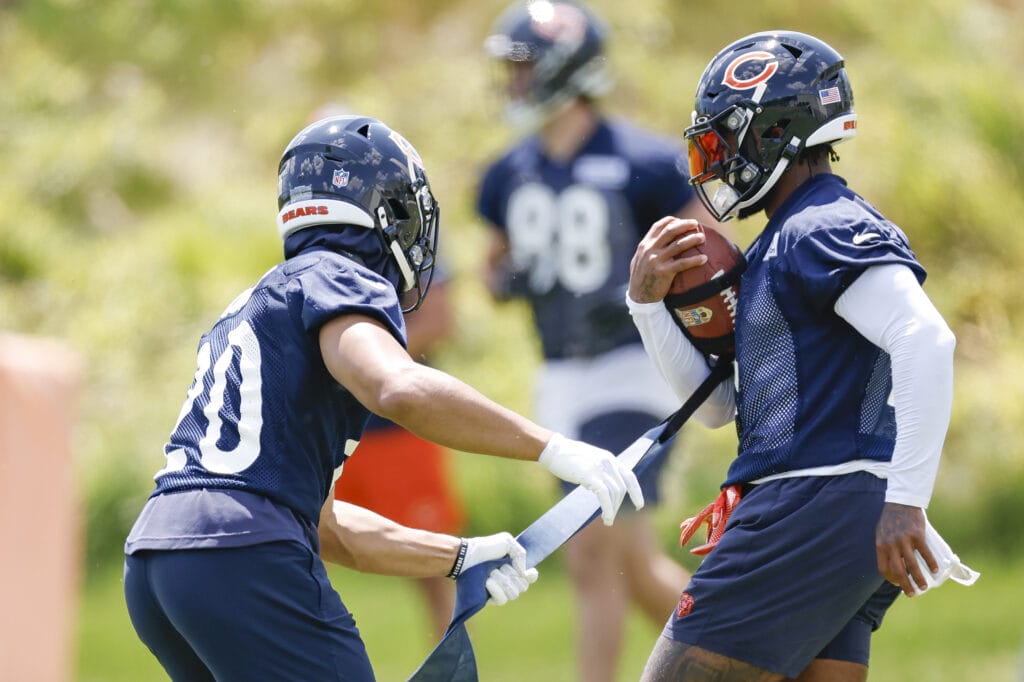 The Chicago Bears’ running backs will utilize a ‘unique’ blocking technique for the 2024 NFL season