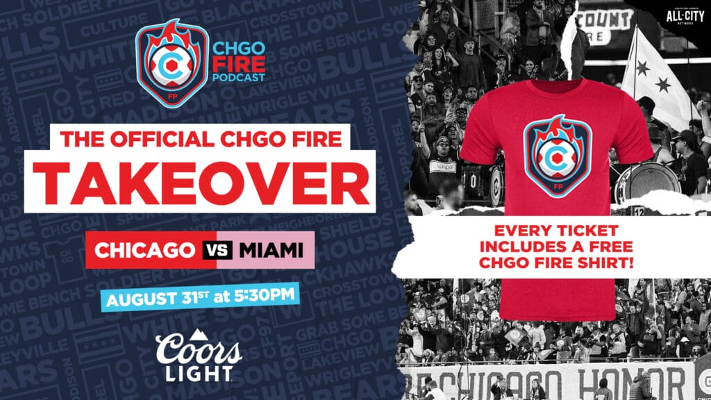 CHGO Fire Takeover vs Inter Miami and Jason Derulo concert August 31