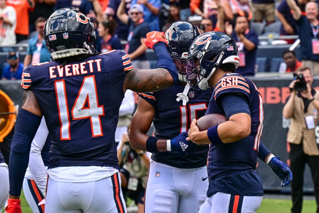 Caleb Williams and Rome Odunze show growth in their connection against the Bengals