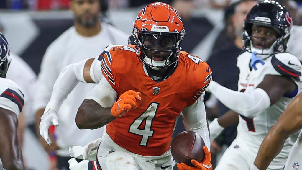 Bears running back D'Andre Swift vs. Houston