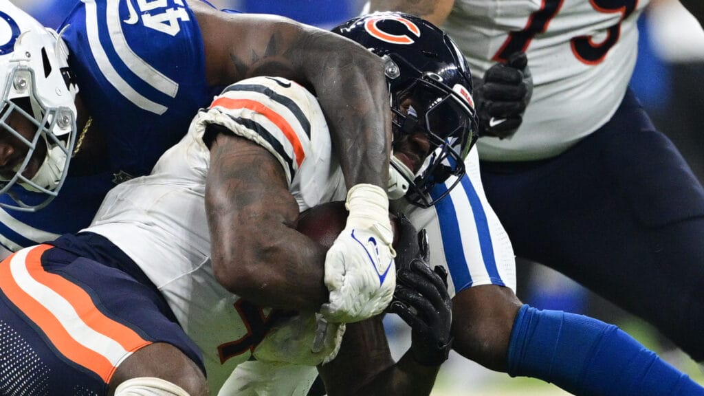 Bears running back D'Andre Swift