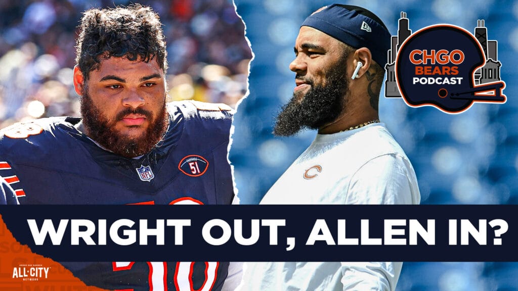 CHGO Bears Podcast: INJURY CAROUSEL: Keenan Allen returns to practice, Darnell Wright day-to-day
