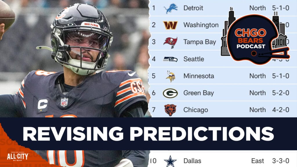 CHGO Bears Podcast: UPDATED PREDICTIONS – The Chicago Bears final record will be…