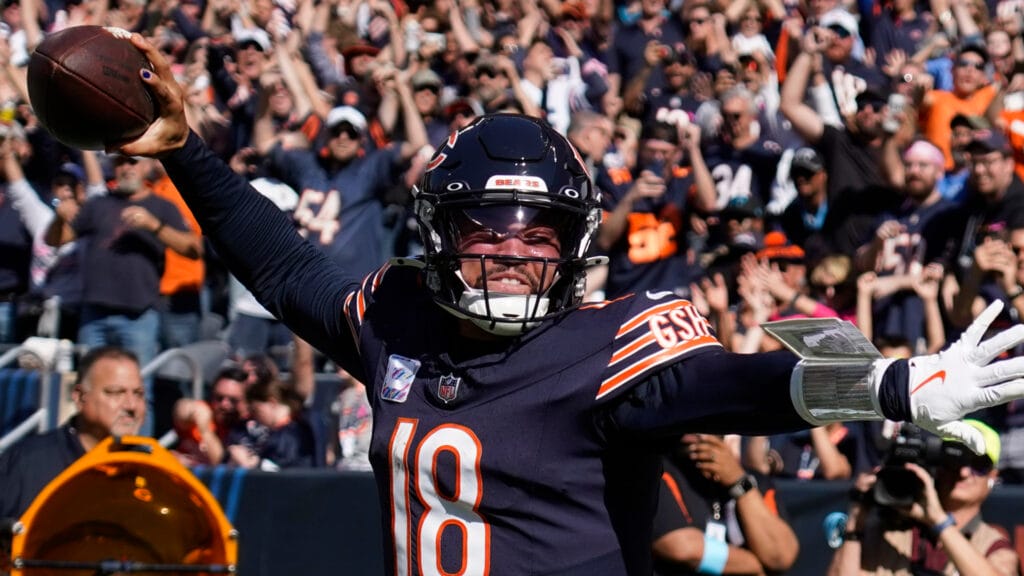 Chicago Bears quarterback Caleb Williams