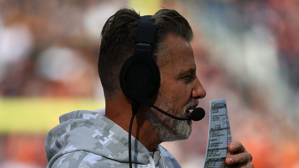 Chicago Bears head coach Matt Eberflus