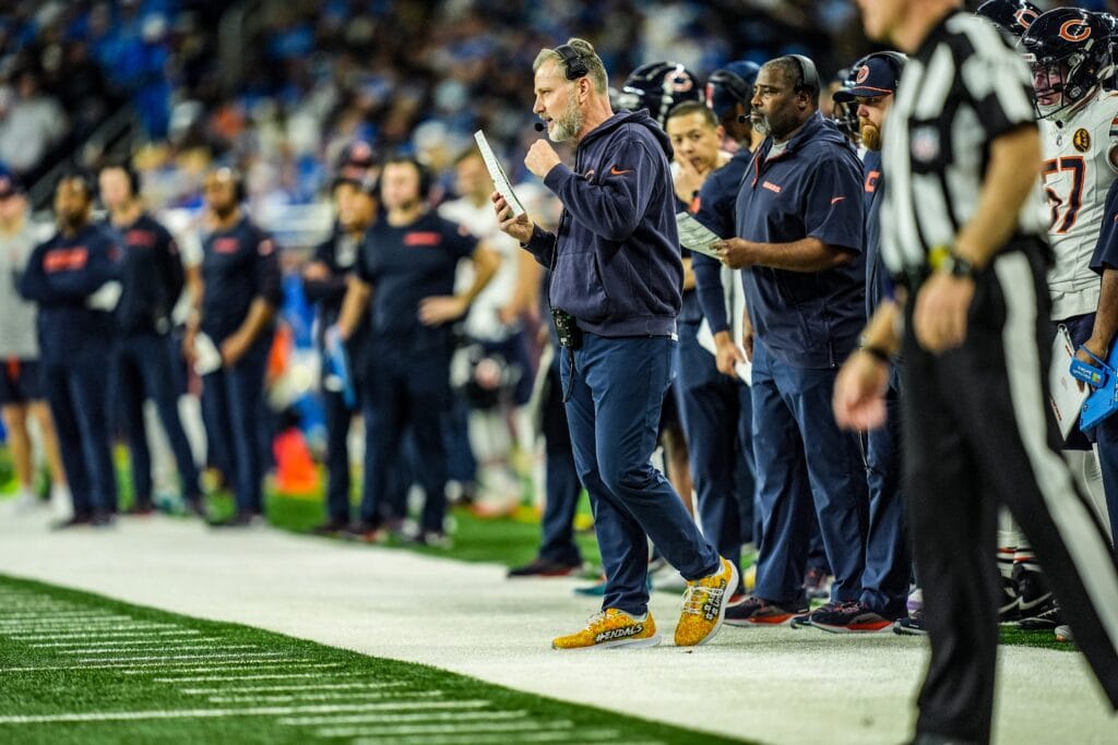 Chicago Bears head coach Matt Eberflus
