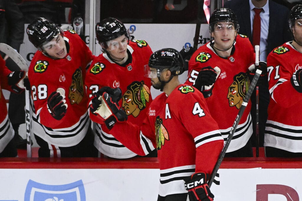 Blackhawks Beat: Seth Jones leads Hawks to win over Golden Knights