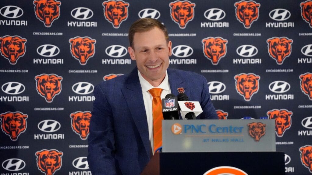 Chicago Bears head coach Ben Johnson