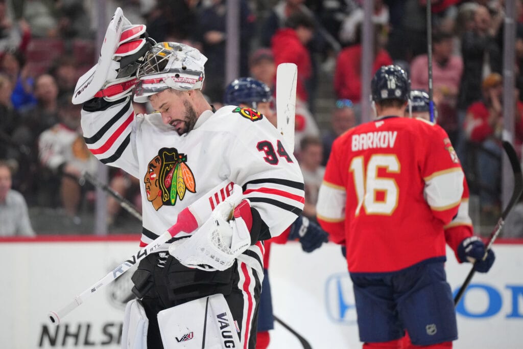 Blackhawks Recap: Petr Mrázek, ‘Hawks mauled by Panthers in matinee loss
