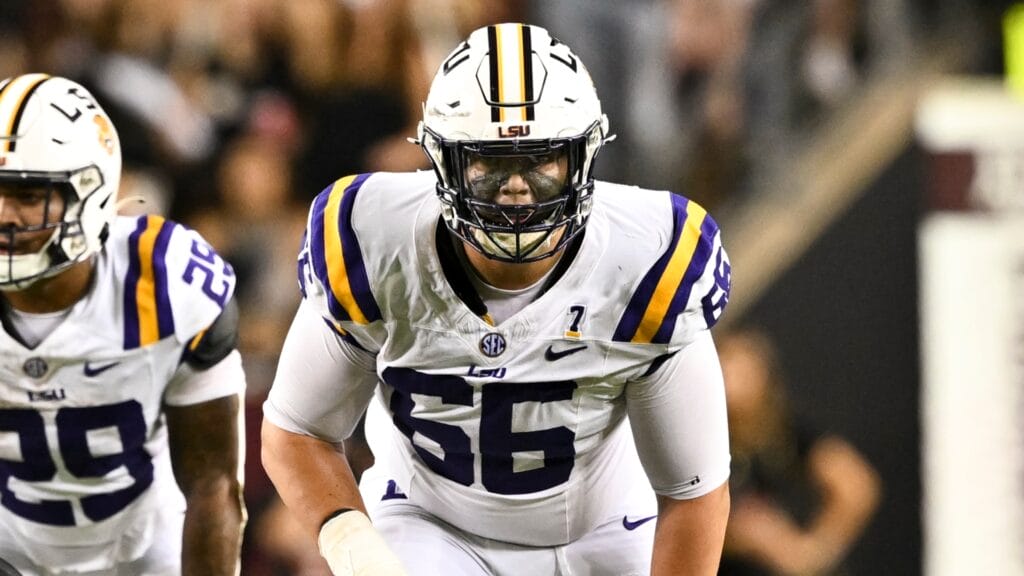 LSU Tigers OL and possible Chicago Bears draftee Will Campbell