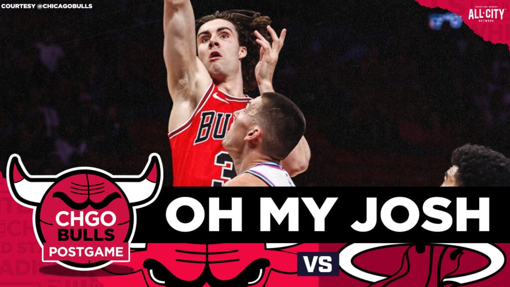 Josh Giddey triple double and Tre Jones 4th quarter lead Bulls win over Heat | CHGO Bulls Postgame