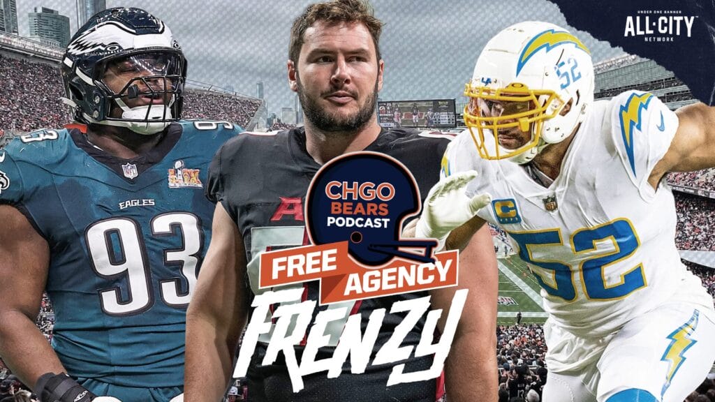 Chicago Bears potential free agency targets Milton Williams, Drew Dalman and Khalil Mack.