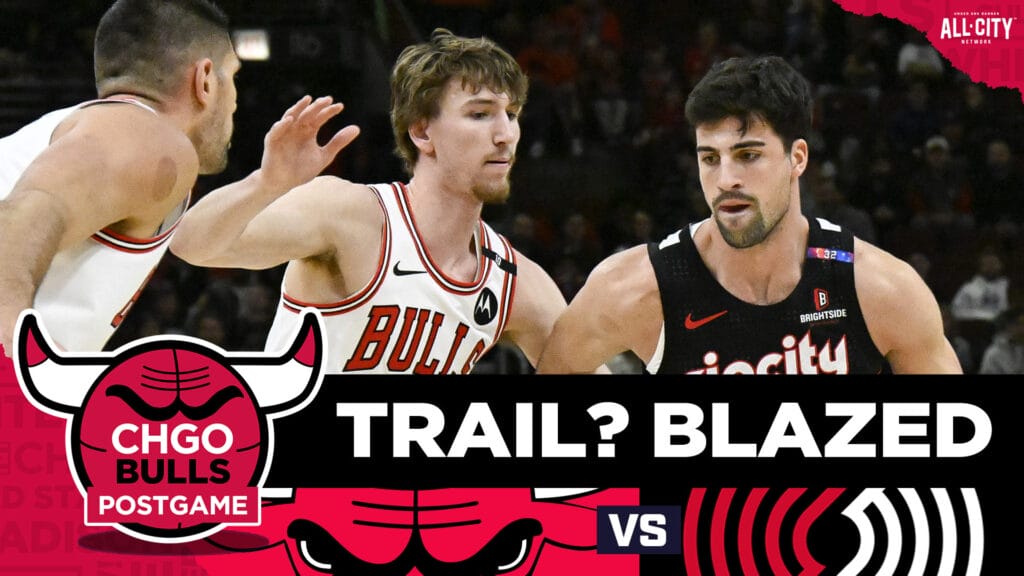 Coby White, Nikola Vucevic each score 31 as Bulls reclaim 9th seed with win vs Blazers | CHGO Bulls Postgame