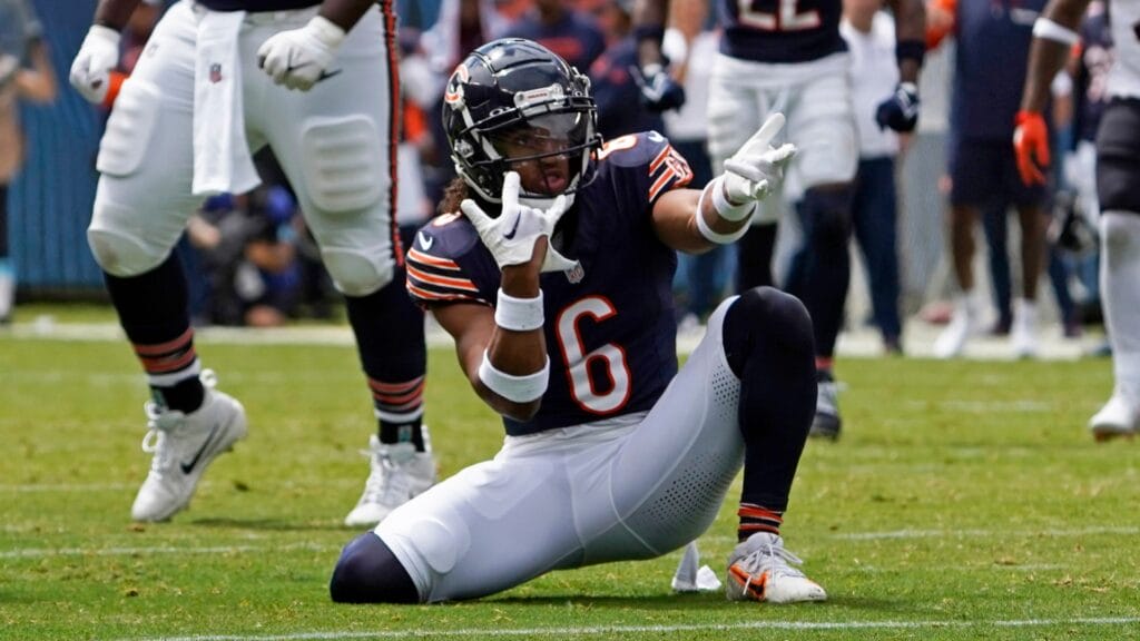 Chicago Bears defensive back Kyler Gordon