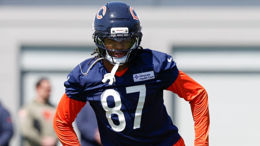 Chicago Bears wide receiver Luther Burden at rookie minicamp