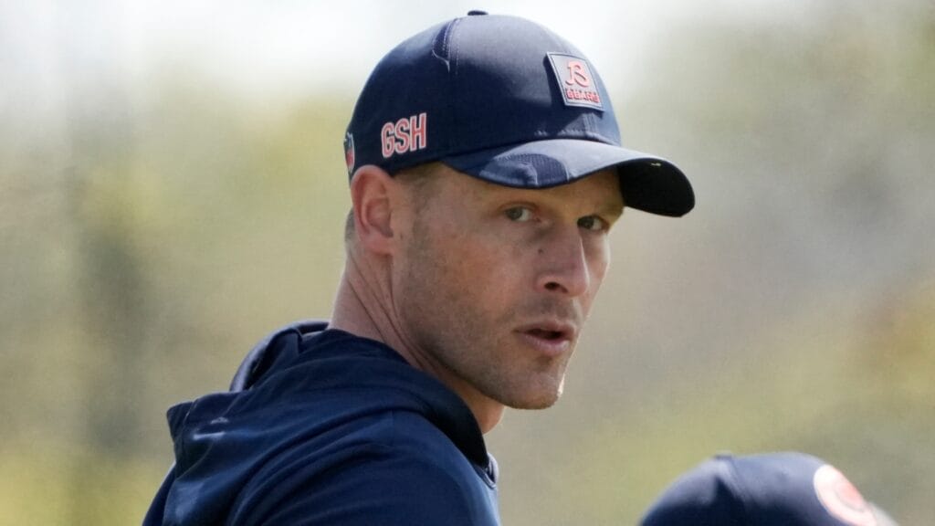 Chicago Bears head coach Ben Johnson
