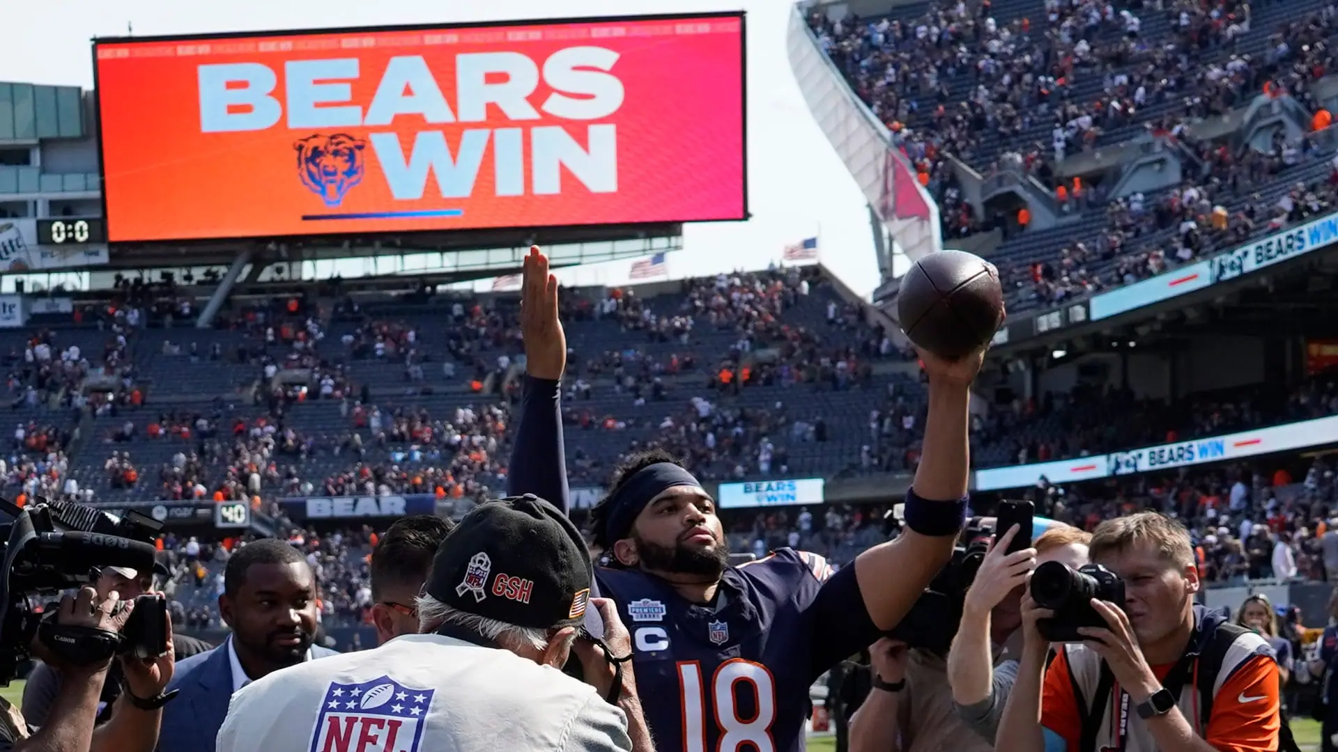 Chicago Bears quarterback Caleb Williams