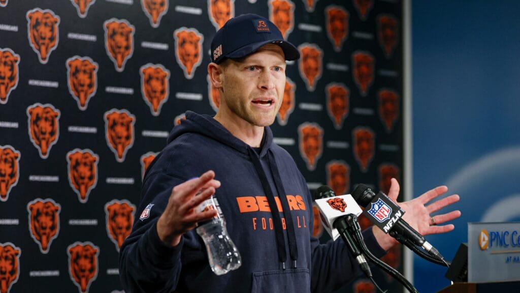 Chicago Bears head coach Ben Johnson