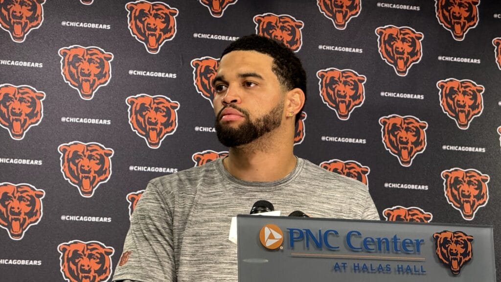 Chicago Bears quarterback Caleb Williams