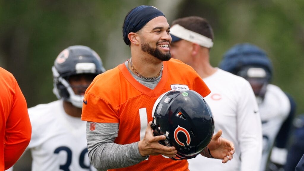 Chicago Bears quarterback Caleb Williams at mandatory minicamp