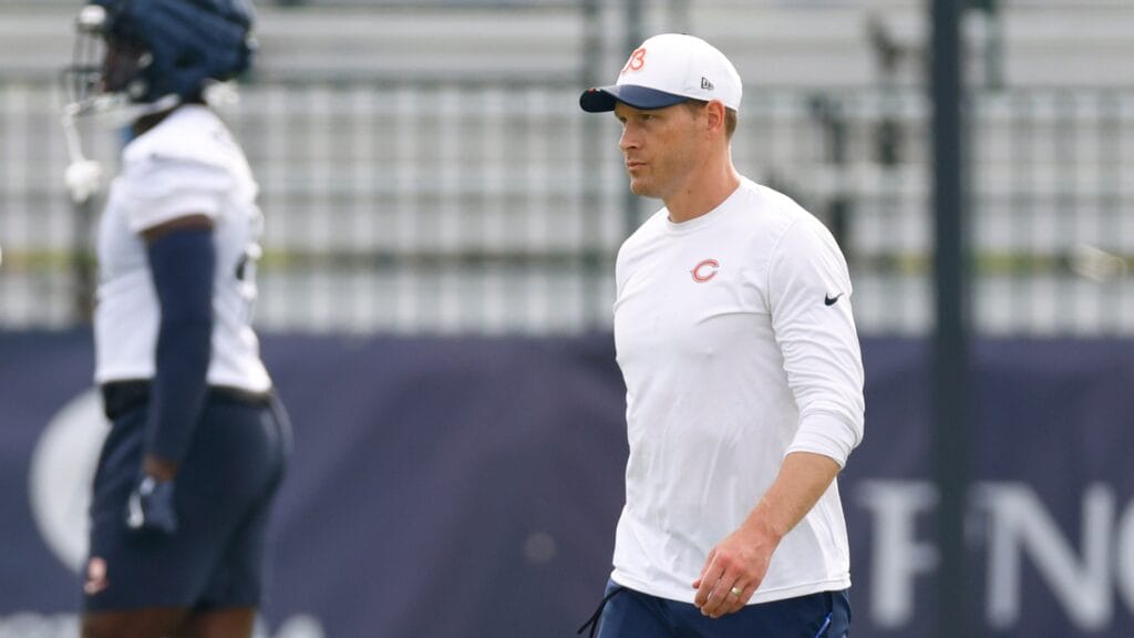 Chicago Bears head coach Ben Johnson