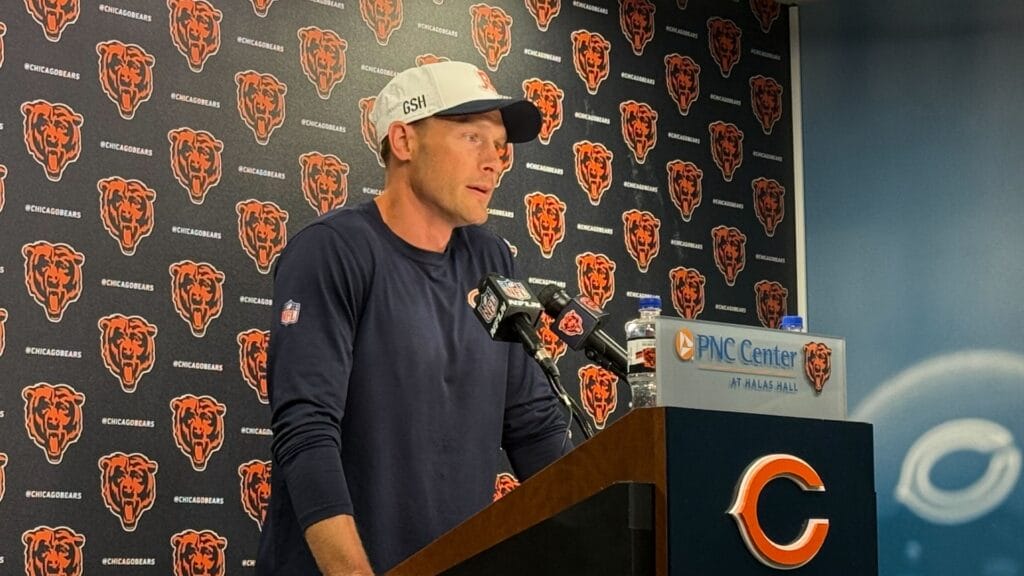 Chicago Bears head coach Ben Johnson
